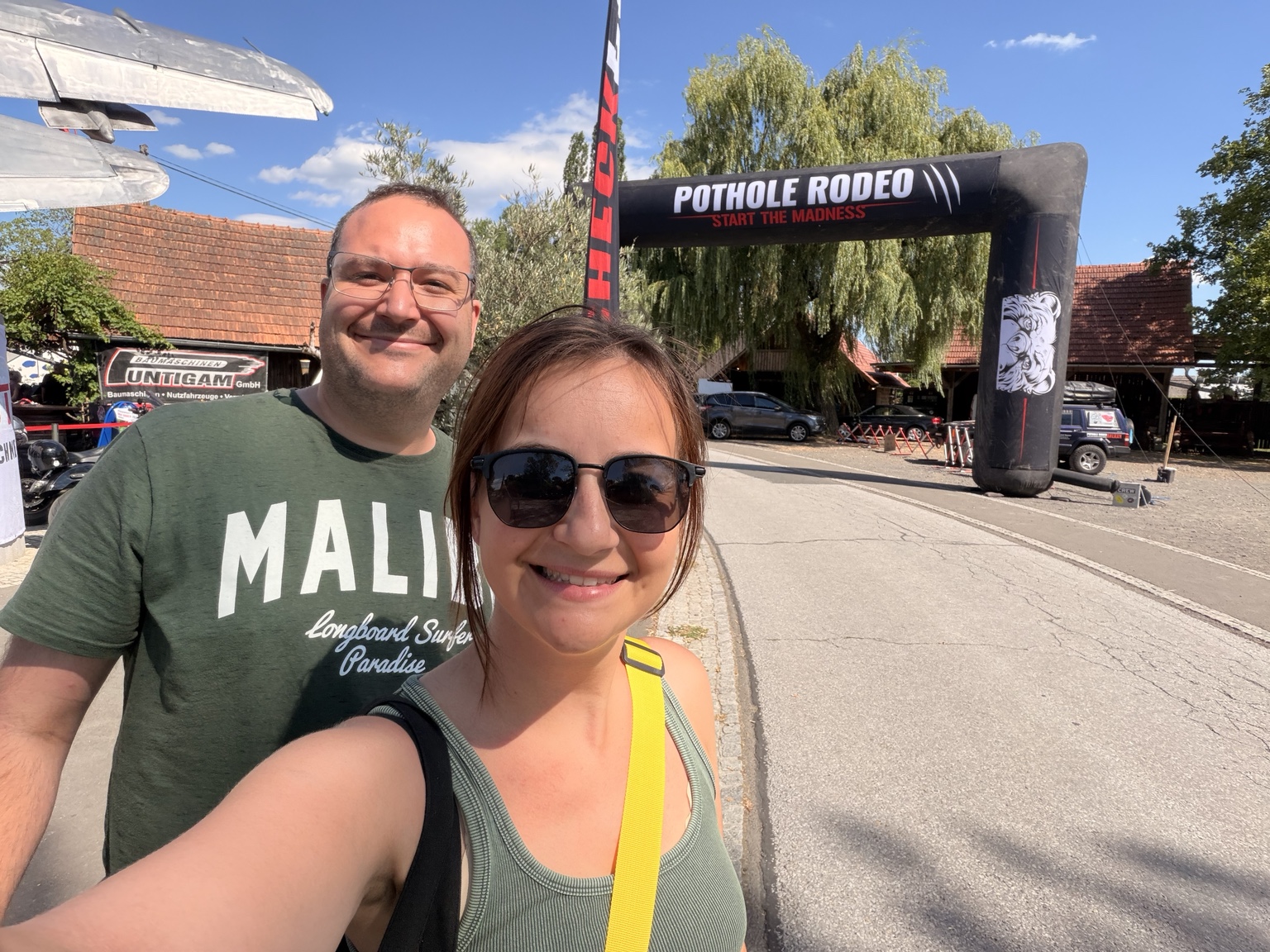 Chanti und Ricci beim Start des Pothole Rodeo